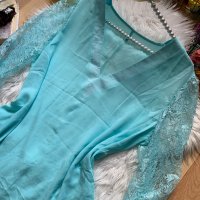 Елегантна шифонена блуза, снимка 2 - Блузи с дълъг ръкав и пуловери - 36757566