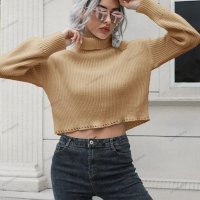 Дамски шикозен къс пуловер, 3цвята - 023, снимка 17 - Блузи с дълъг ръкав и пуловери - 43245814