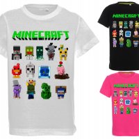 Тениски Minecraft 8 модела Всички размери и цветове, снимка 2 - Детски тениски и потници - 33189791