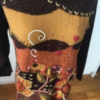 Angela Baraldi бутиков винтидж пуловер L XL, снимка 5 - Блузи с дълъг ръкав и пуловери - 27285378
