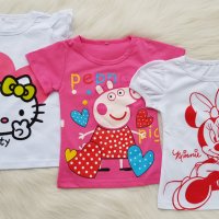 Тениска Peppa Pig,  Hello Kitty, Miney Mays, снимка 1 - Детски тениски и потници - 28244109