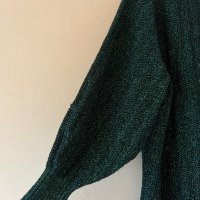 H&M Пуловер рокля S размер черно - зелен 💚🖤, снимка 3 - Рокли - 43714884