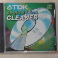 Почистващ диск за CD и DVD плеъри - TDK CD Rom Lens Cleaner, снимка 1 - CD дискове - 39266575