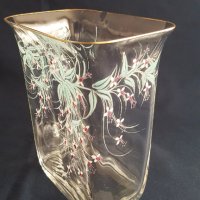 Ръчно рисувана дизайнерска авторска ваза -Мурано, снимка 3 - Антикварни и старинни предмети - 33567727