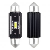Диод комплект LED CANBUS 1 SMD 41мм UltraBright 1860 Festoon Бял 12V / 24V, #1000051880, снимка 1 - Аксесоари и консумативи - 35120330