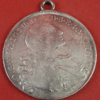 Сребърна монета PATRONA BAVARIA 1760  /Висулка/ , снимка 2 - Нумизматика и бонистика - 36548304