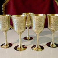 Английски чаши с лози и грозде,никелово сребро. , снимка 8 - Антикварни и старинни предмети - 33338246