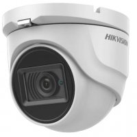 ULTRA HD Водоустойчива Метална Камера Hikvision DS-2CE76H0T-ITMFS 2.8мм 5MP EXIR IR 30M AoC Микрофон