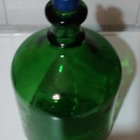 Стара дамаджана цветно дебело стъкло -3 литра, снимка 3 - Антикварни и старинни предмети - 40256641