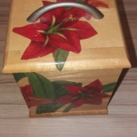 дървена кутия за чай или друго, снимка 2 - Други стоки за дома - 33502030