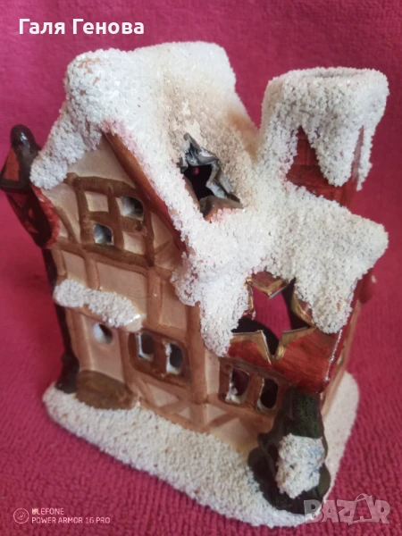 Гипсова фигурка, коледа, снимка 1