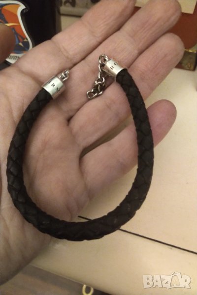 THOMAS SABO оригинална гривна кожа и сребро намалена , снимка 1