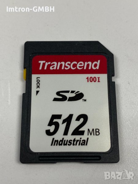 Transcend 512MB SD карта, SLC режим, Wide Temp, снимка 1