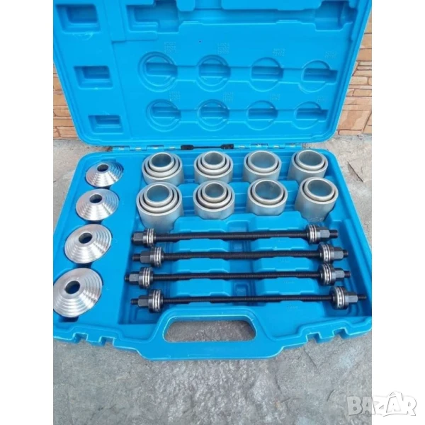 Комплект инструменти за монтаж и демонтаж на тампони и селенови втулки 28 части, снимка 1