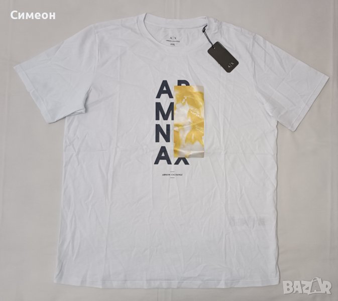 Armani Exchange T-Shirt оригинална тениска 2XL памучна фланелка, снимка 1