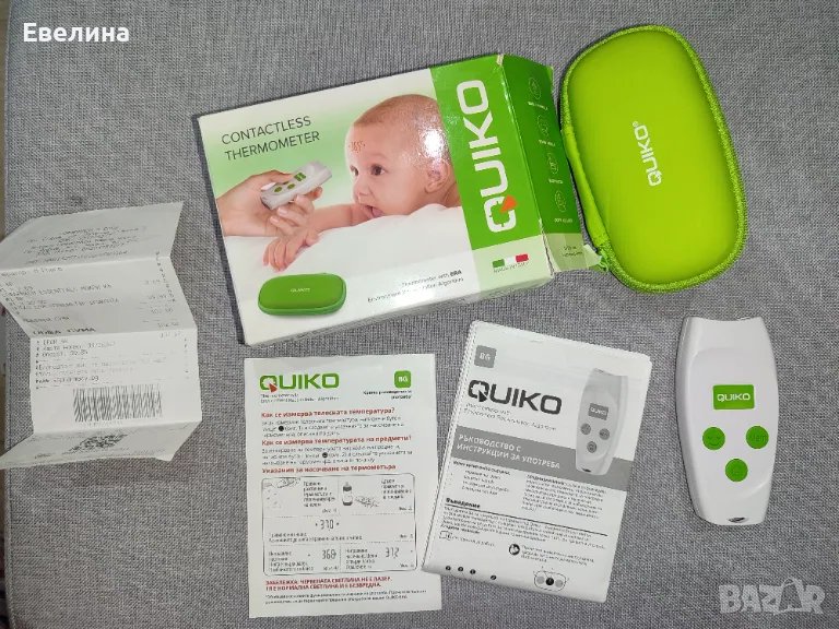 Безконтактен термометър Quiko още в гаранция, снимка 1