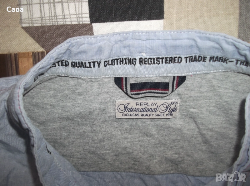 Риза REPLAY  мъжка,Л, снимка 1