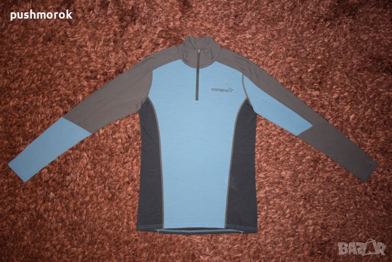 Norrona Equaliser Merino Zip Neck W’s Sz S / # 00159 /, снимка 1