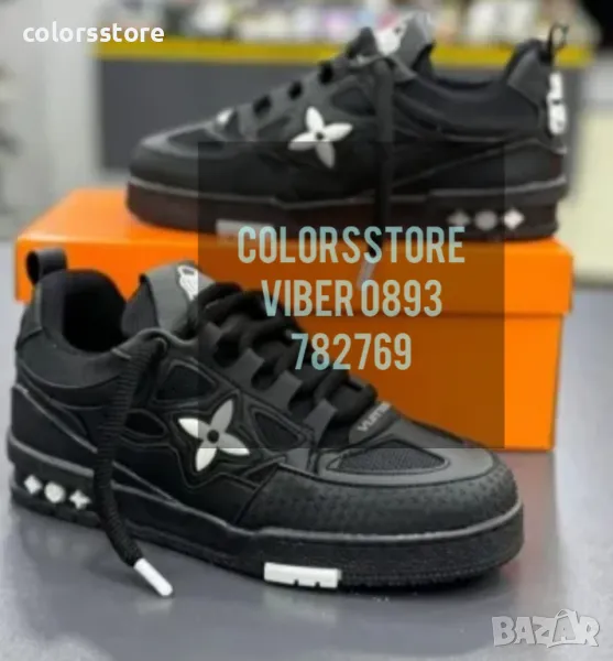 Мъжки черни кецове  Louis Vuitton/BR111a, снимка 1