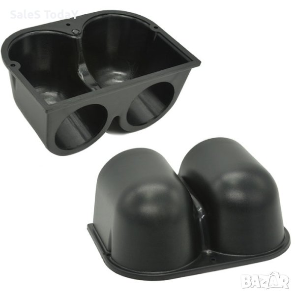 Стойка за измервателни уреди, права, двойна, черна, снимка 1