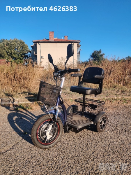 Eлектрическа триколка Fullmax H1 LUX (750W) | 4км Пробег | Гаранция 2026 г.!, снимка 1