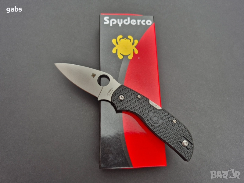 Сгъваем нож Spyderco Chaparral Lightweight Lockback C152PGY, снимка 1