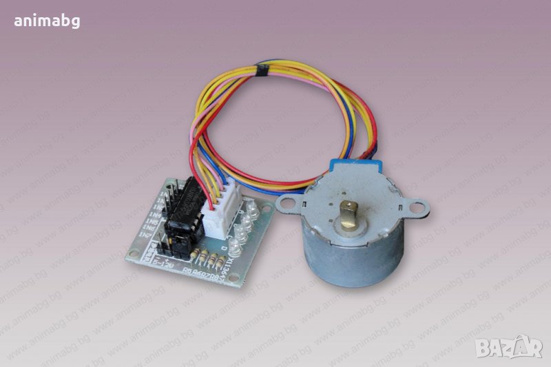 ANIMABG Стъпков мотор за 5V с драйвер ULN2003, снимка 1