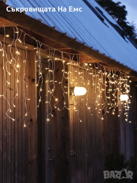 12метра Коледна Инсталация Висящи Лампи Тип Висулка, снимка 1