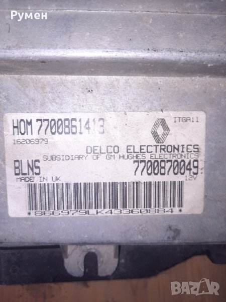 ECU ENGINE CONTROLLER RENAULT CLIO 1.4 HOM 7700861413, снимка 1