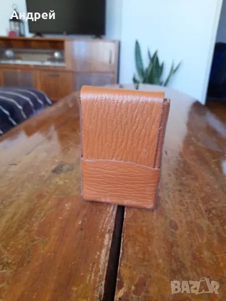 Стара кожена табакера за цигари,калъф #10, снимка 1