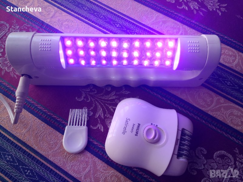 Мини лед лампа + епилатор Philips, снимка 1