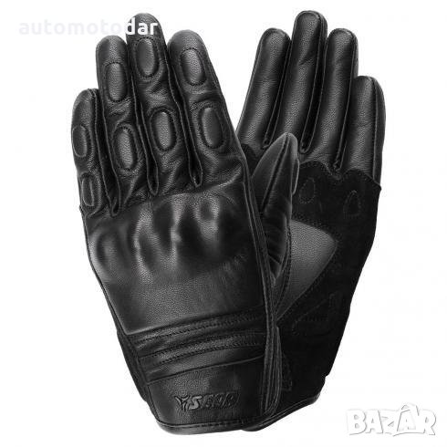 Кожени мото ръкавици SECA TABU II BLACK, снимка 1