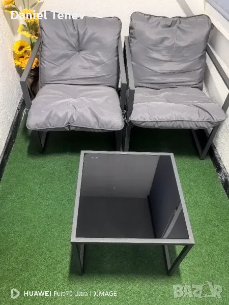 Градински столове с маса, снимка 1