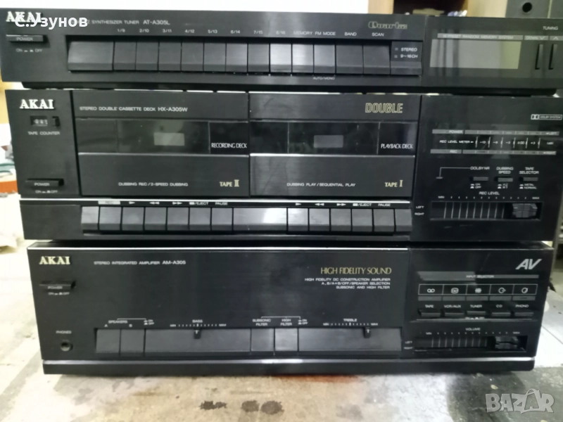 Akai AM - A305 - дек , тунер и усилвател , снимка 1
