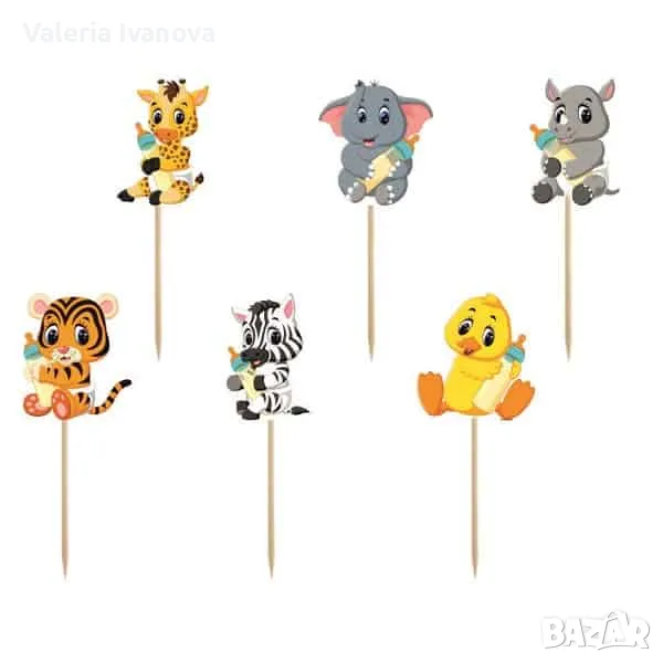 Топери Baby Animal, 6 броя в комплект 99937, снимка 1