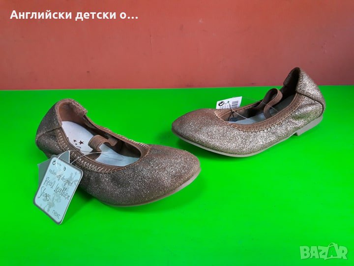 Английски детски балеринки естествена кожа-NEXT, снимка 1