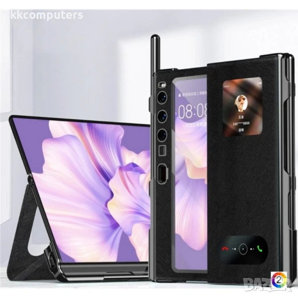 Huawei Mate Xs 2 Anti-Scratch Electroplating Cover /Tempered Glass Film and Stylus Pen Magnetic Wall, снимка 1