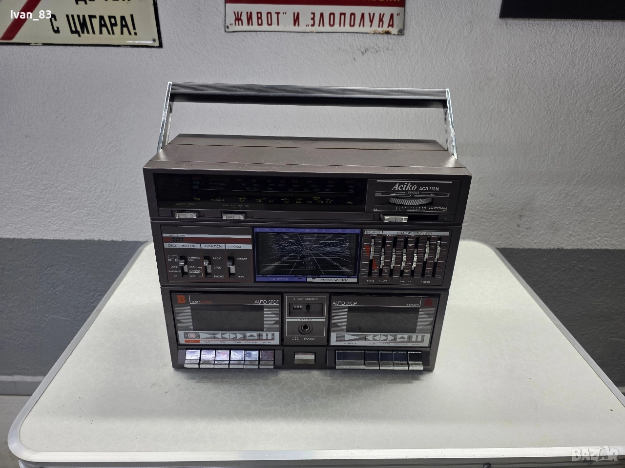 Радиокасетофон Aciko ACR 112n Цял или на части! , снимка 1