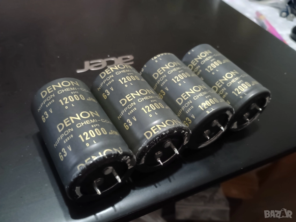 Японски кондензатори Denon / Nippon Chemi-con 12000uF/63V, снимка 1