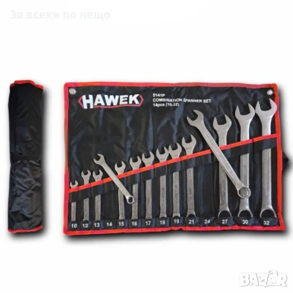 Комплект звездогаечни ключове 10 - 32 мм 14 части Hawek, снимка 1