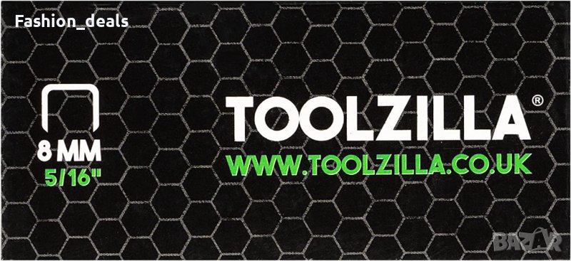 Нов комплект метални скоби за пистолет телбод Toolzilla 5000 броя 8 мм ...