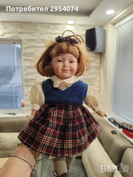 колекционерска порцеланова кукла 35лв , снимка 1