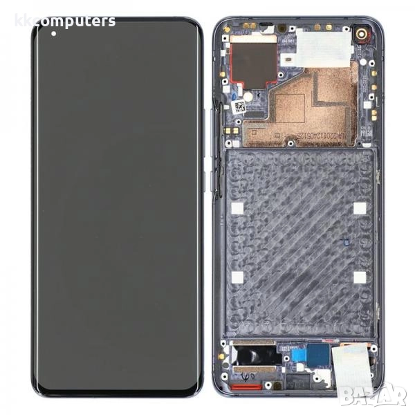LCD Дисплей за Xiaomi Mi 11 5G (2021) 56000U00K200 / Тъч скрийн /+ Рамка / Графит / Service pack Бар, снимка 1