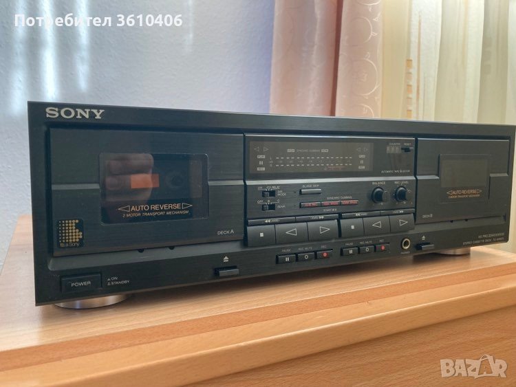 Двукасетъчен дек Sony TC-WR670 / HX Pro, снимка 1