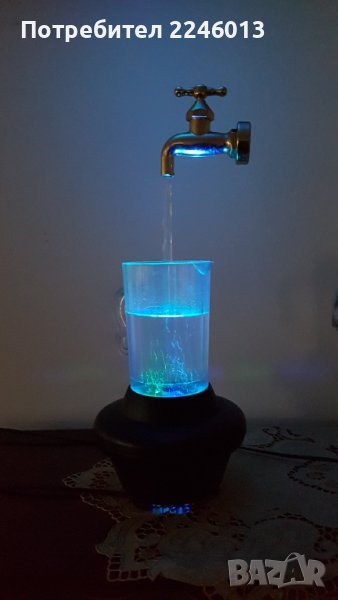 Интересна нощна лампа-чешмичка, снимка 1
