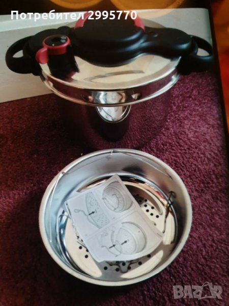 Тенжера под налягане Tefal Clipso Minut 6л., снимка 1