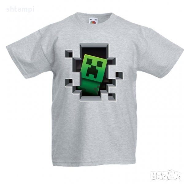 Детска тениска майнкрафт Minecraft Creeper, снимка 1