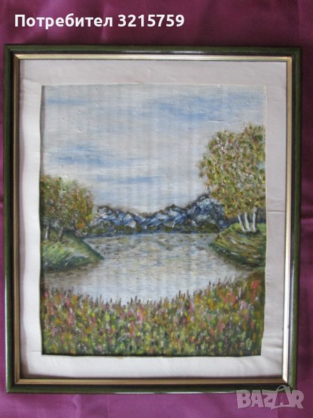 Картина масло, картон , 30х25см., снимка 1