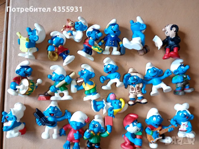 стара колекция смърфове смърфовете от 1985 до 2000 година , снимка 2 - Антикварни и старинни предмети - 50052208