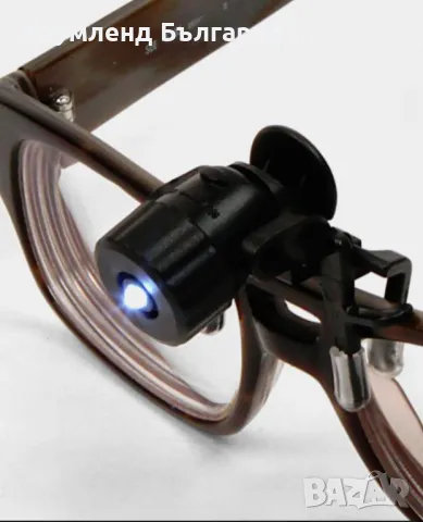 Светлина за четене-мини ЛЕД фенерче с щипки за поставяне на очила, снимка 3 - Други стоки за дома - 48767858